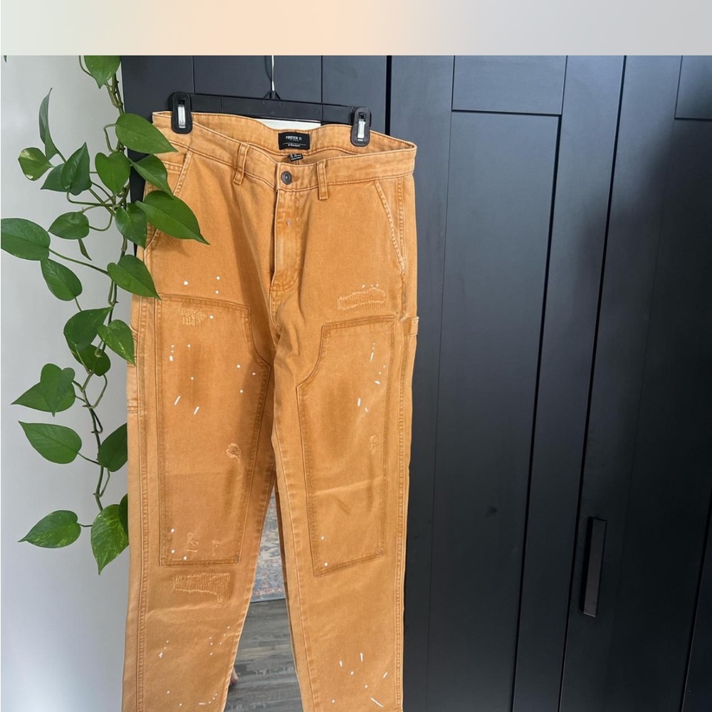 Forever 21 Men's Mustard Cargo Pants